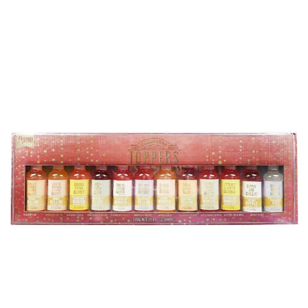 Set of 12 cocktail/ champagne toppers